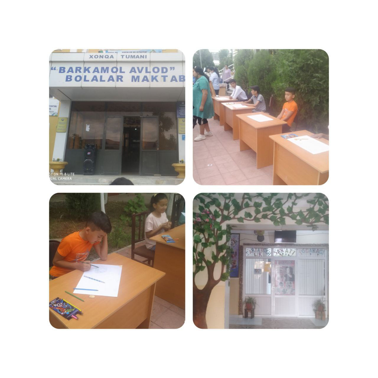 "Barkamol avlod bollar maktabi"da o'tkazilgan  tanlov.